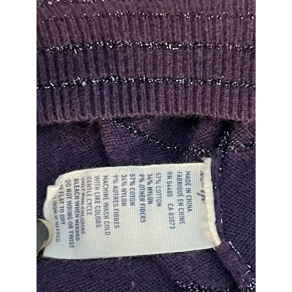 American Eagle Outfitters Women’s Cardigan Purple Silver Metallic XS‎ - Picture 5 of 5